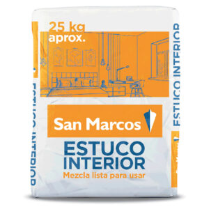 Estuco interior San Marcos 25 Kg