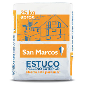 Estuco relleno exterior San Marcos 25 Kg